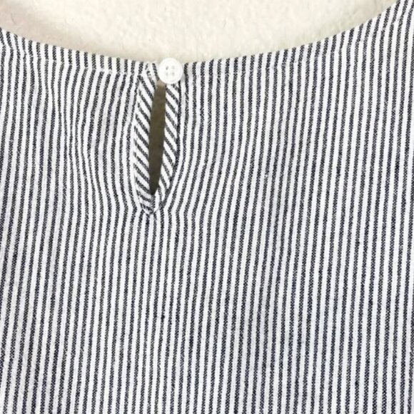 Maison Jules Linen Blend Striped Tiered Dress XL | Coastal, Feminine, Breezy Fit - Picture 5 of 8